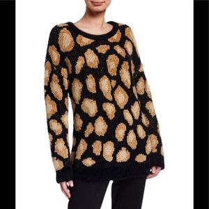 4X “HOST PICK” Michael Michael Kors Cheetah Jacquard Sweater Top